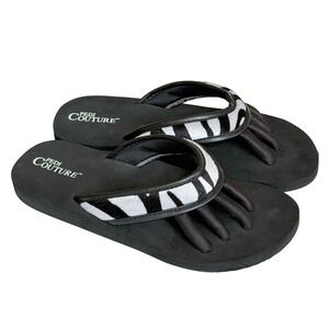 Pedicure Sandals Built In Toe Separators Women's Medium Spa Flip Flops
